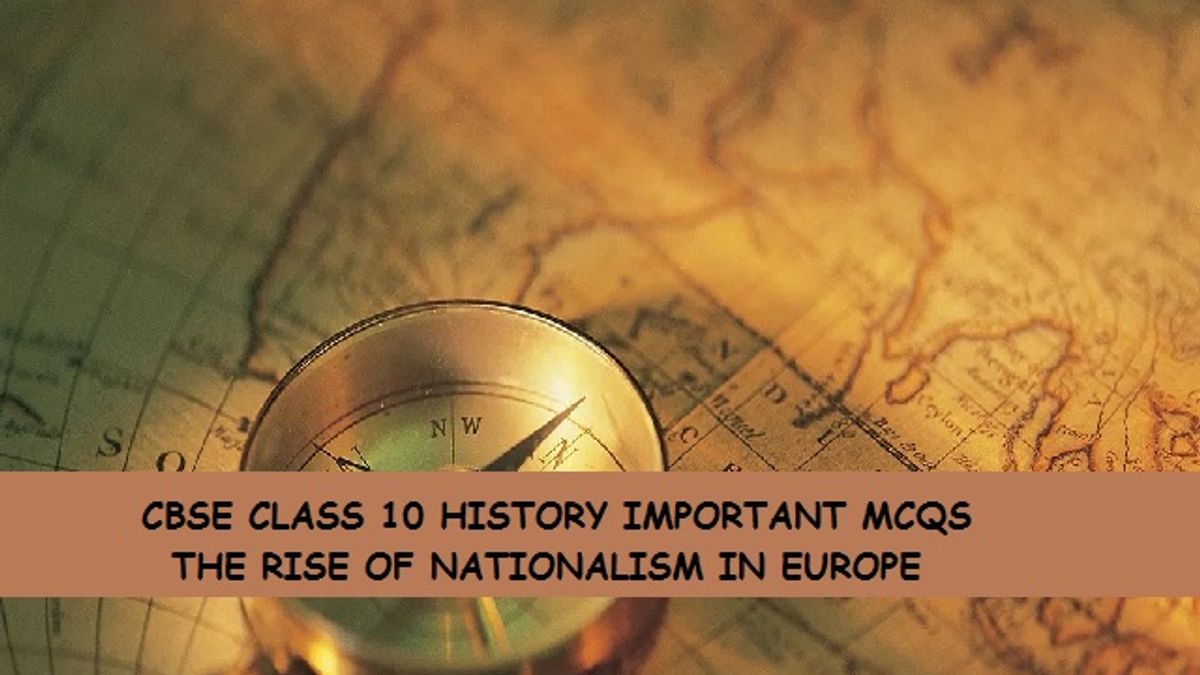 CBSE 10 History Chapter 1 MCQ